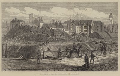 Démolition des anciennes fortifications à Portsmouth - Henry Spernon Tozer